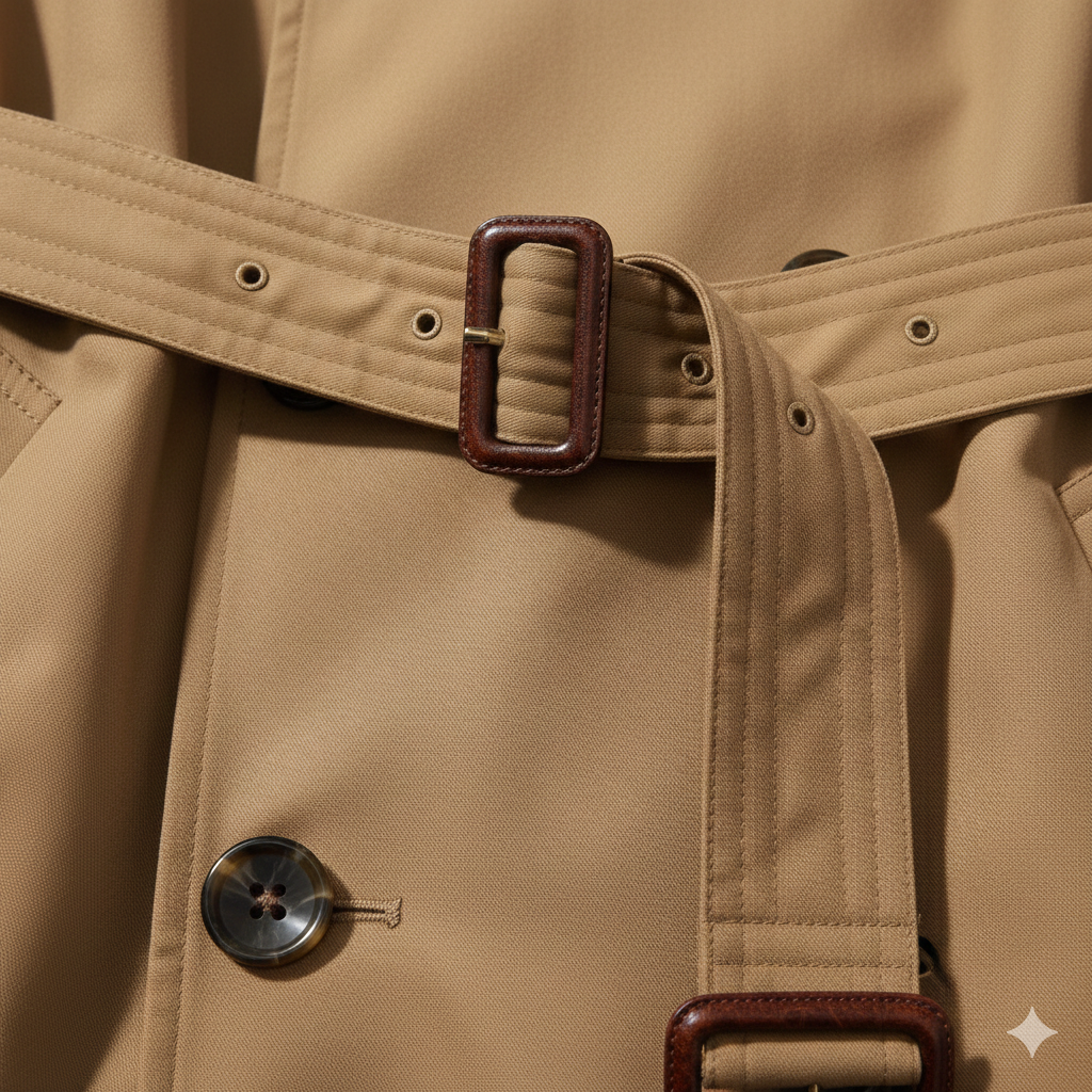 Single Breasted Long Trench Coat view 2