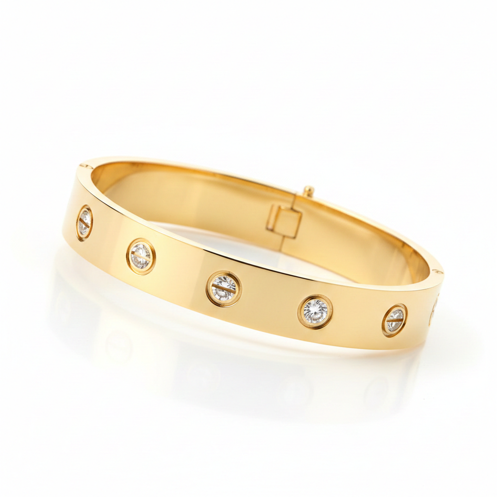 Round Cable Wire Love Bracelet view 3